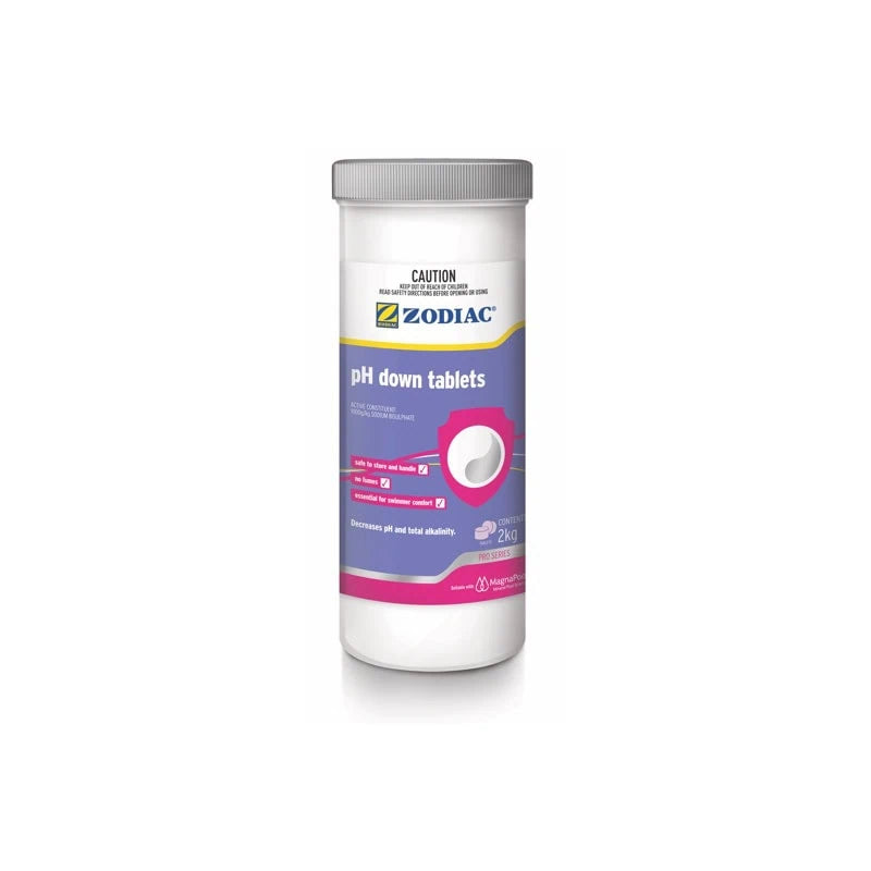 Zodiac pH Down Tablets - 2kg Pool Chemical