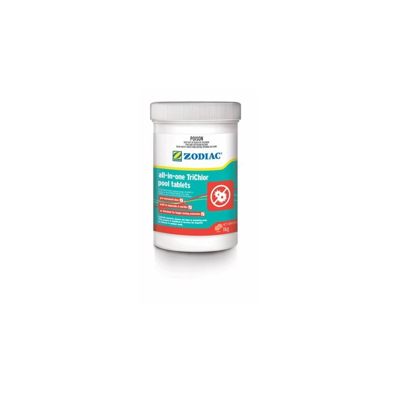 Zodiac All In One TriChlor Pool Tablets - 1kg Pool Chemical
