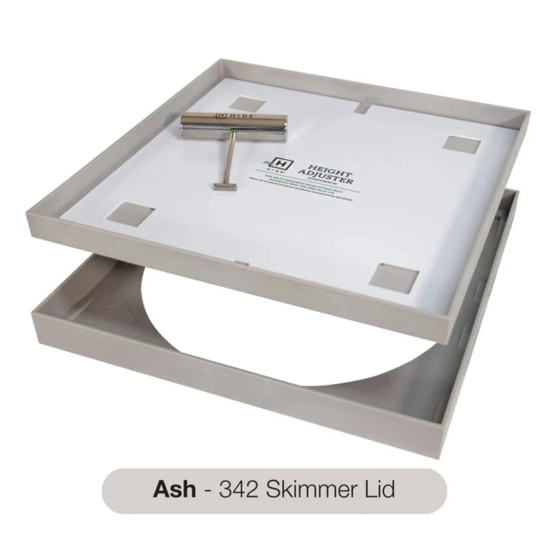 Hide 342mm Ash - Polymer Skimmer Lid Kit