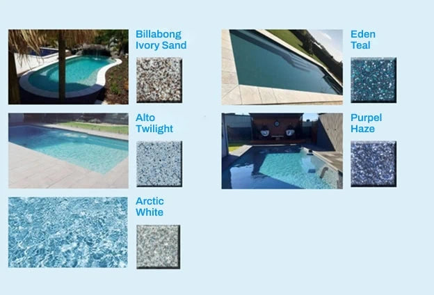 pool colour comparison