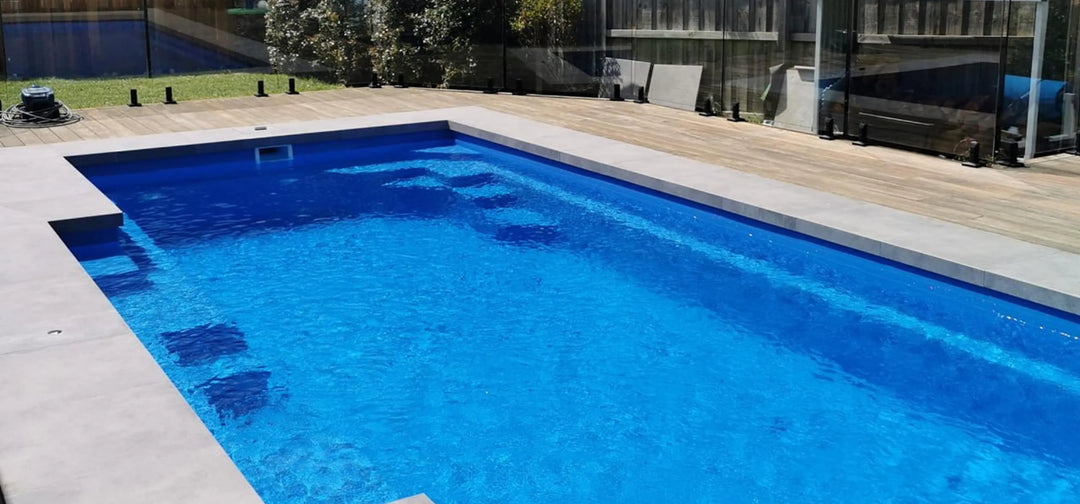 fibreglass installation process - finished pool project