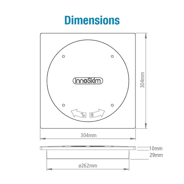 Poolrite innoSkim Beige – Square Skimmer Box